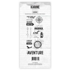 Tampon transparent Aventure - Les ateliers de Karine
