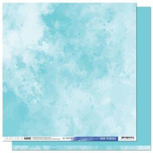 Papier back-to-basics bleu ciel - A contre courant 10 - Les Ateliers de Karine - Scrap d Enhaut