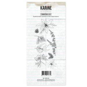 Tampon transparent Poinsettias & Co - Les ateliers de Karine