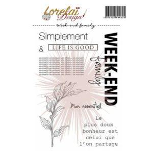 Tampons Week-end family - Lorelaï Design - Scrap d'Enhaut