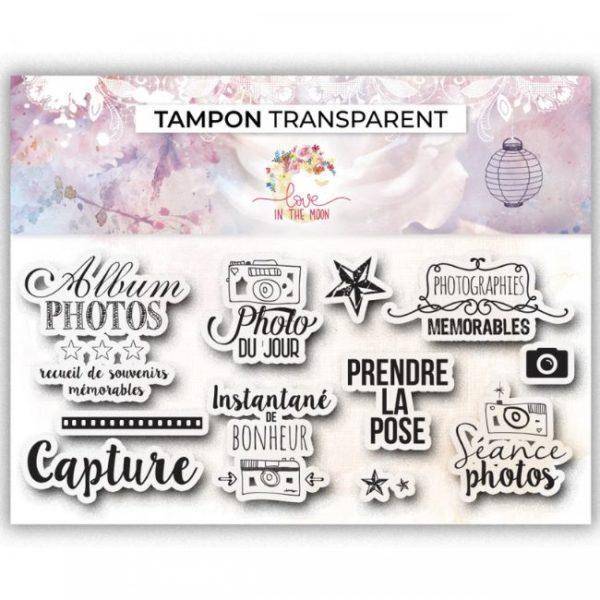 Tampons clear - Album photos - Love in the moon- Scrap d'Enhaut