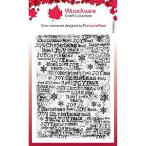 Tampon de fond Noël - Woodware - Scrap d'Enhaut