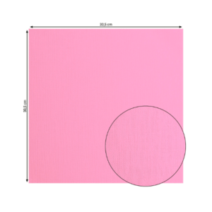 Cardstock texture toile - Pink - Scrap d'Enhaut