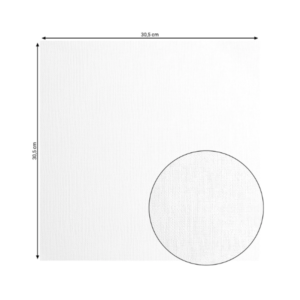 Cardstock texture toile - White - Scrap d'Enhaut