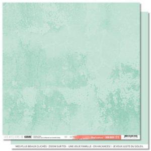 Papier Back to Basics - Bonjour l'été - Vert estival - Les Ateliers de Karine - Scrap d Enhaut