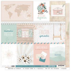 Papier Carte postale - Petits paradis - Les Ateliers de Karine - Scrap d Enhaut