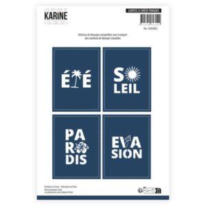 Dies 'Cartes à crééer paradis' - Les Ateliers de Karine - Scrap d'Enhaut