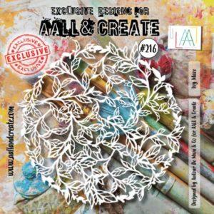 Pochoir Ivy Maze – Aall & Create #216 - Scrap d'Enhaut