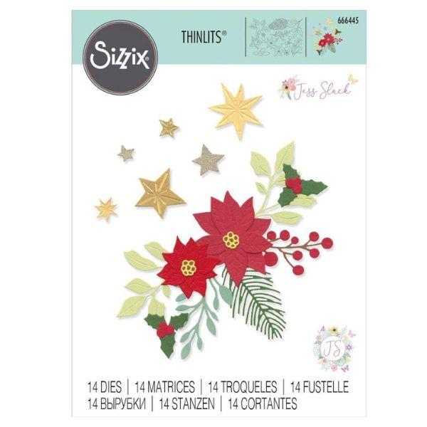 Matrices de découpe Feuillage Festif - Sizzix - Scrap d'Enhaut