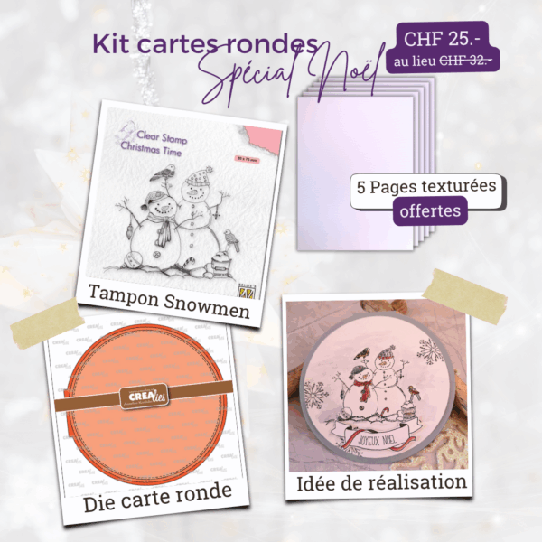 Kit cartes rondes - Scrap d'Enhaut