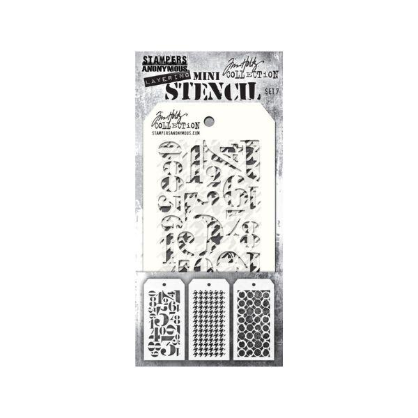 Mini-Pochoirs Set #7 - Tim Holtz - Stampers Anonymous - Scrap d'Enhaut