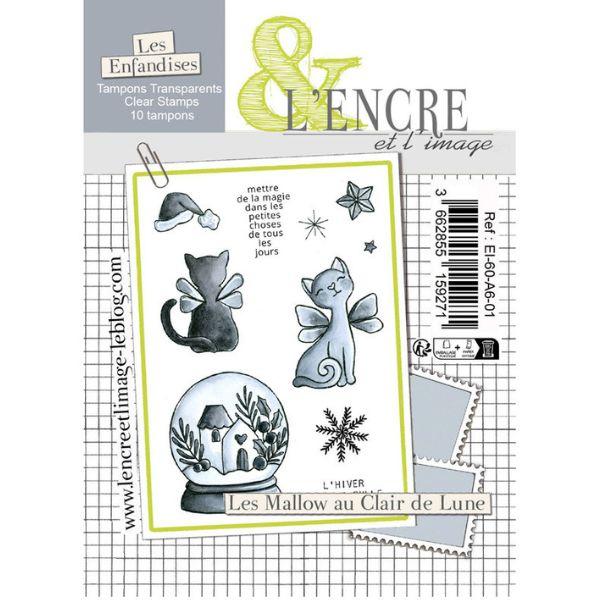Tampons Les Mallow au Clair de Lune - L'Encre et l'Image - Scrap d'Enhaut