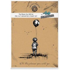 Tampons Rubber 'The Places You Will Go' - Katy Sue Designs - Scrap d'Enhaut