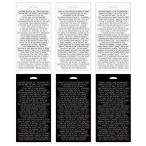 Autocollants 'Petits Mots' en anglais - Blanc-noir - Tim Holz - Scrap d'Enhaut