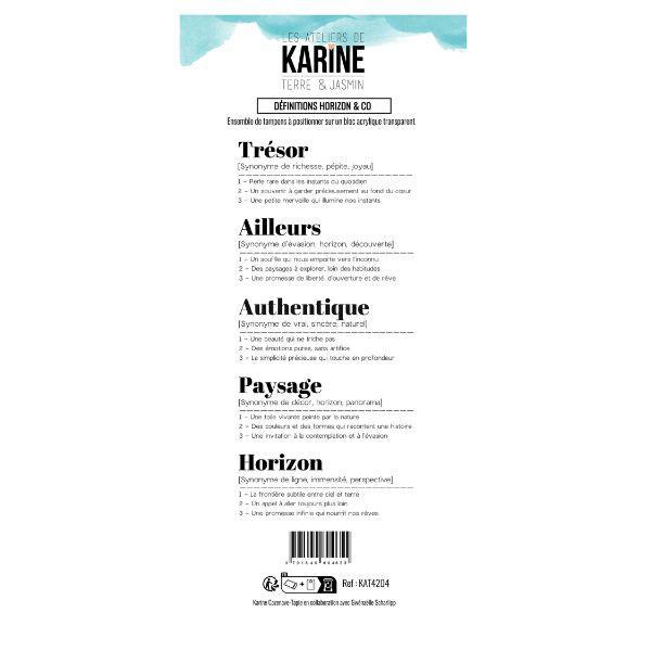 Tampon Définitions Horizon & Co - Les Ateliers de Karine - Scrap d'Enhaut