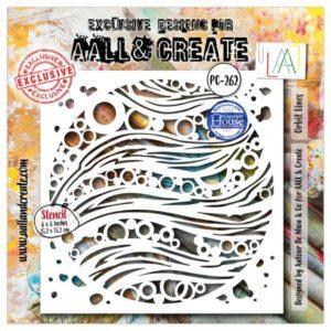 Pochoir Orbit Lines – Aall & Create #262 - Scrap d'Enhaut