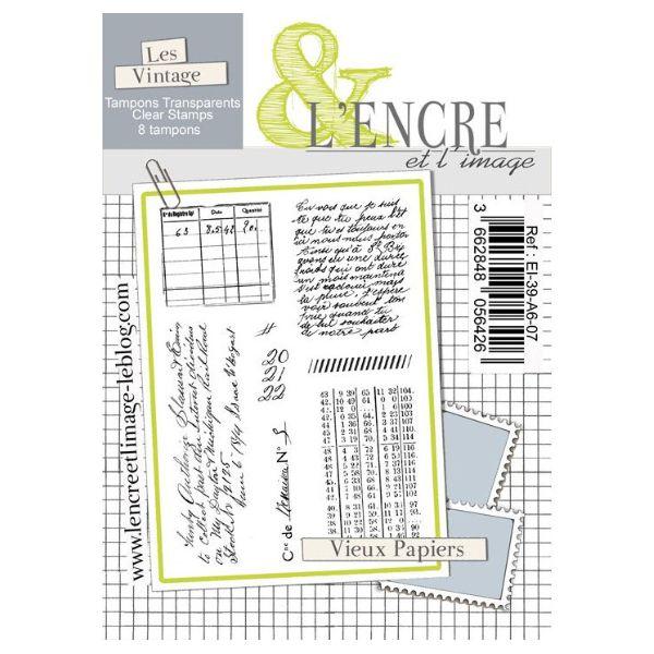 Tampons Vieux Papiers - L'Encre et l'Image - Scrap d'Enhaut
